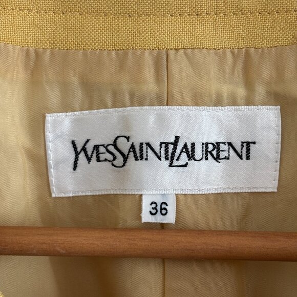 Vintage YSL Sunflower Yellow Blazer - Picture 5 of 9